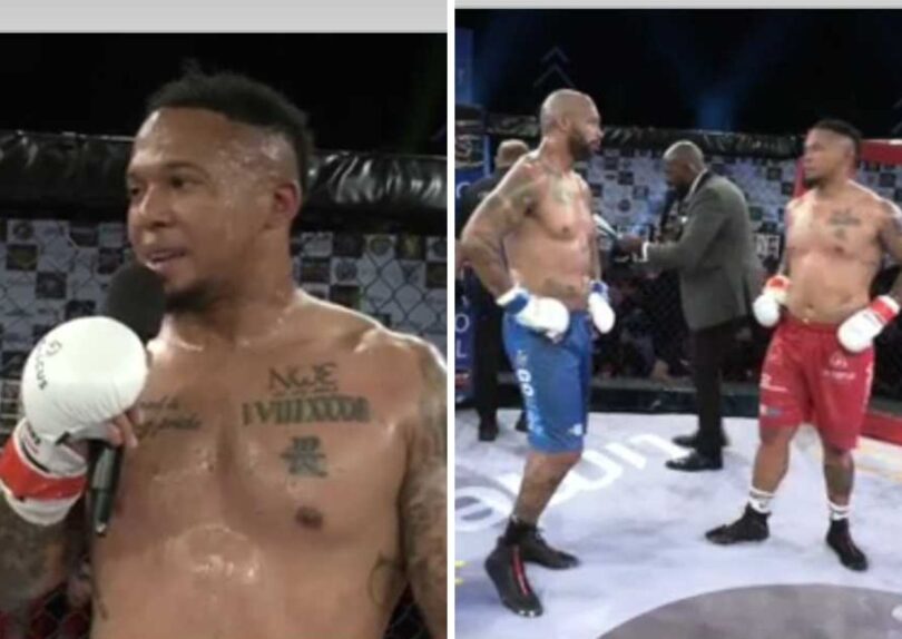 Elon Jantjies lost his celebrity boxing match to fellow Springbok Lionel Mapoe.jpg.optimal